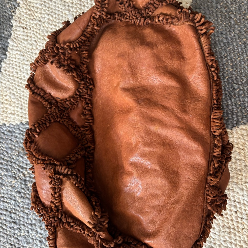 Boho soft leather Italian bag - Picture 5 of 8